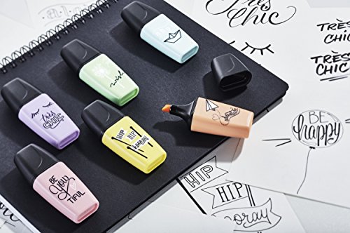 Marcador pastel STABILO BOSS mini - Edición Pastel Love - Estuche con 6 colores