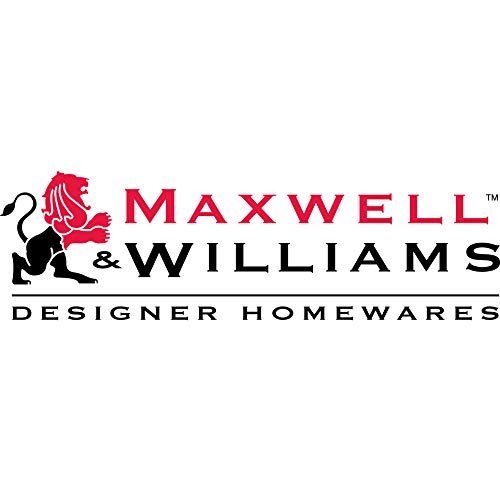 Maxwell Williams Cashmere Bloems - Plato con estampado decorativo de estilo vintage, caja de regalo, porcelana china, color negro, Porcelana de ceniza de hueso, Blanco, 19 cm