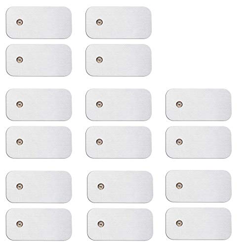 MED-FIT 5x10cm Flexi STIM 16 x 3.5mm Stud (tipo snap/boton) TENS Almohadillas autoadhesivas encajan con BEURER, SANITAS y VIRTUALMENTE todas las Maquinas de masaje TENS en Amazon.