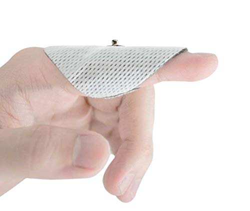 MED-FIT 5x5cm Flexi iSTIM 12 x 3.5mm Stud (tipo snap/boton) TENS Almohadillas autoadhesivas encajan con BEURER, SANITAS y VIRTUALMENTE todas las Maquinas de masaje TENS en Amazon.