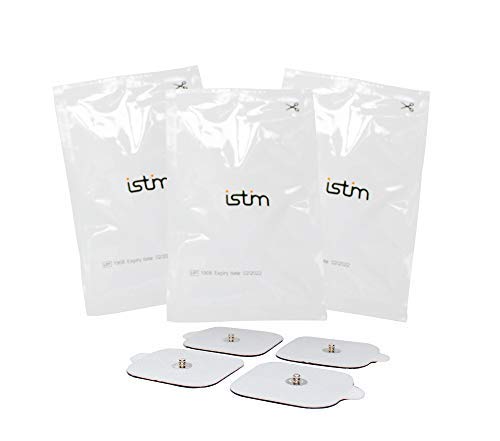 MED-FIT 5x5cm Flexi iSTIM 12 x 3.5mm Stud (tipo snap/boton) TENS Almohadillas autoadhesivas encajan con BEURER, SANITAS y VIRTUALMENTE todas las Maquinas de masaje TENS en Amazon.
