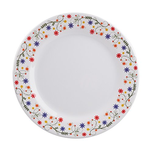 (melamina, diseño del número de personas y 1 – 2 – 4 – 6 A Elegir.) Pizarra Vajilla Vajilla De Camping Exterior Jardín Cocina Vajilla camping picnic, Design Flower, Anzahl 1 Pers / 4-teilig