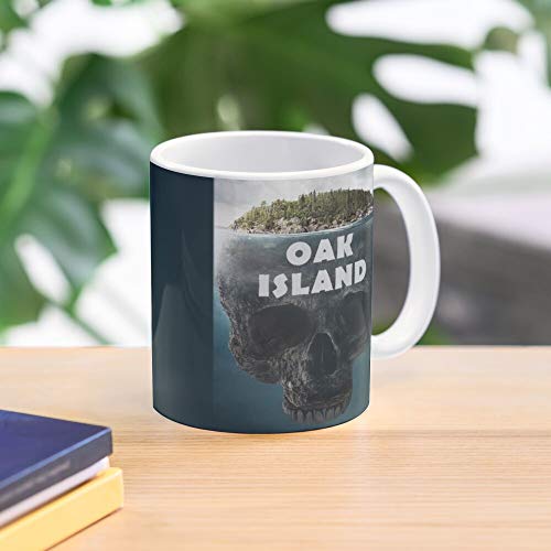 MELIBALI Nova Island Scotia Oak of Curse Canadian Provincial The Atlantic Canada NS Best Mug Tiene 11oz de Mano Hechas de cerámica de mármol Blanco