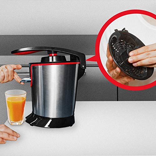 Mellerware Exprimidor de Palanca Gusto, 160 W, INOX, Acero Inoxidable