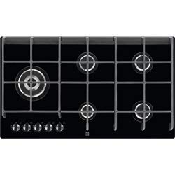 Mesa de gas Electrolux EGVP9353IK negro y cristal, 5 fuegos, 10500 W, 88 cm