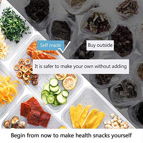 Meykey - Deshidratador de alimentos con regulador de temperatura, secador de verduras con temporizador, deshidratador, sin BPA (8 pisos/400 W)