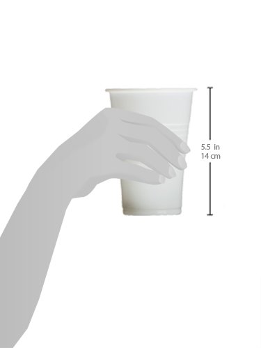 Mical - Vaso Plástico Blanco - 100 unidades