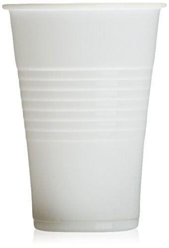 Mical - Vaso Plástico Blanco - 100 unidades