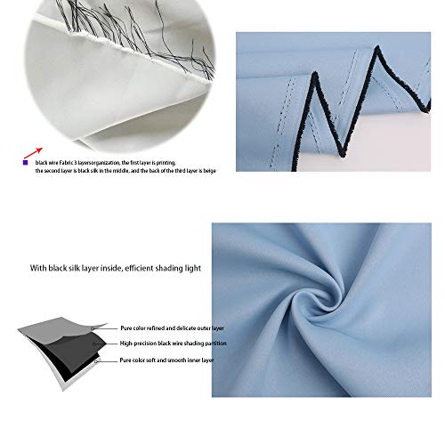 Michance Cortinas Simples De Estilo Europeo 2 Piezas Cortinas De Sombreado Efectivas Protegen La Privacidad Personal Cuatro Estaciones Universal Reutilizable
