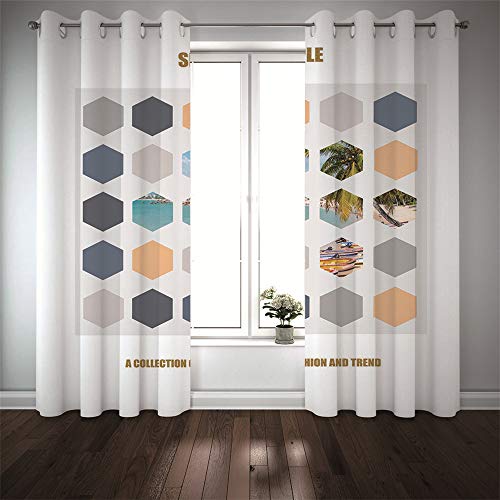 Michance Cortinas Simples De Estilo Europeo 2 Piezas Cortinas De Sombreado Efectivas Protegen La Privacidad Personal Cuatro Estaciones Universal Reutilizable
