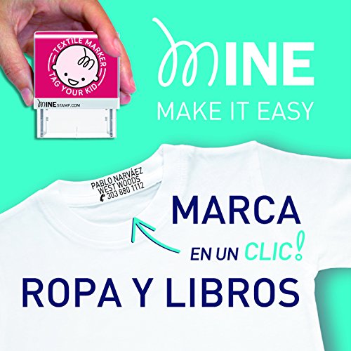 MINE STAMP Marcador de Ropa y Libros