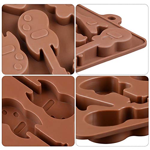 Molde de Silicona para Tartas, Forma de Guitarra, moldes para Caramelos antiadherentes, moldes para Hornear para Bombas de Grasa, Decoraciones de Tartas, moldes de Caramelo de Chocolate, gomitas
