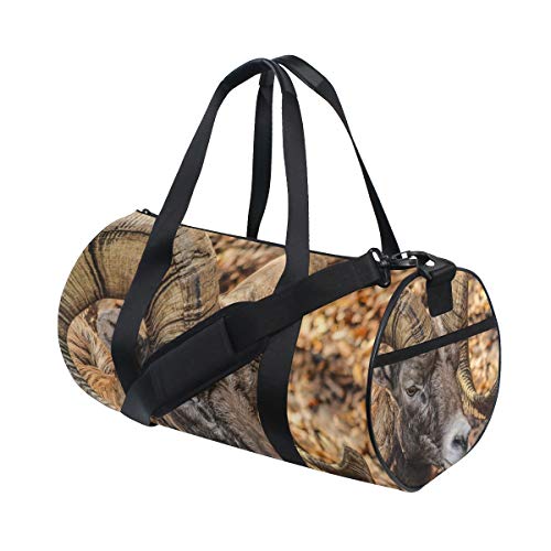 Montoj Cool Big Horn Ram Bolsa de lona grande para gimnasio