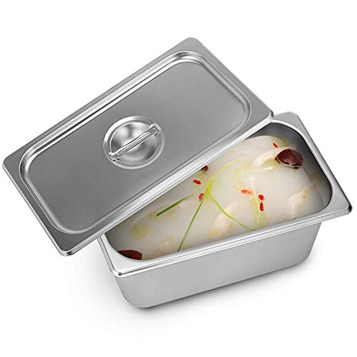 Moracle Catering Chafing Dish Buffet Calentador 220V Calentador Eléctrico de Alimentos Calentador con 6 Calentador de Bandejas Calentador de Alimentos Tipo Bufé 850V (6 Platos)