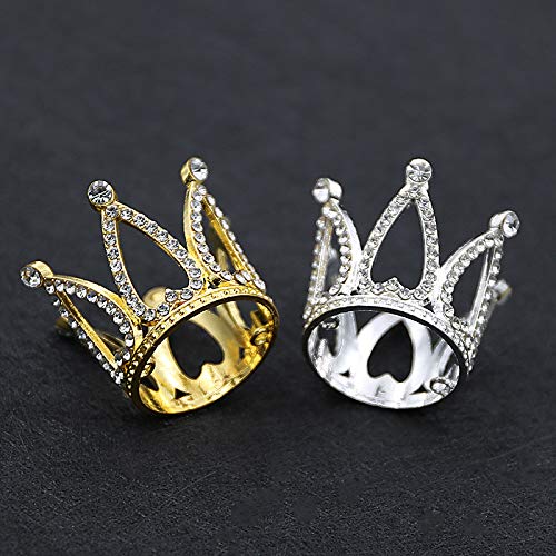 Mufee Hermosa Oro Niño Tiara Cumpleaños Torta Corona Bebé Niños Prom Headpiece Adornos Pelo Joyería Accesorios