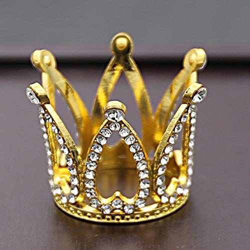 Mufee Hermosa Oro Niño Tiara Cumpleaños Torta Corona Bebé Niños Prom Headpiece Adornos Pelo Joyería Accesorios