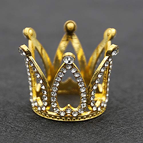 Mufee Hermosa Oro Niño Tiara Cumpleaños Torta Corona Bebé Niños Prom Headpiece Adornos Pelo Joyería Accesorios