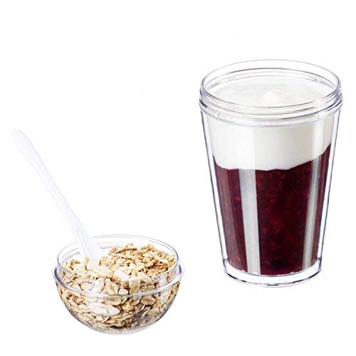 Müsli-to-Go - Taza de yogur y cereales, con tapa gruesa