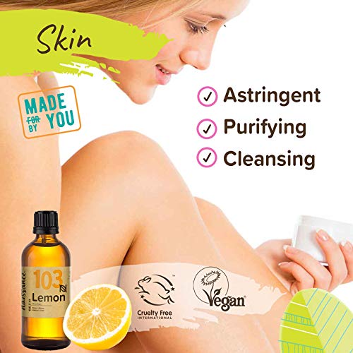 Naissance Aceite Esencial de Limón - 100ml - 100% puro, vegano y no OGM