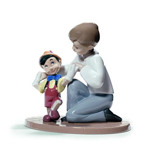 NAO Figura Los Primeros Pasos De Pinocho. Disney Pinocho de Porcelana