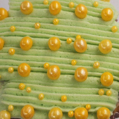 Natural Color Gold NonPareils/ 100's & 1000's cake cupcake decorations by Quality Sprinkles