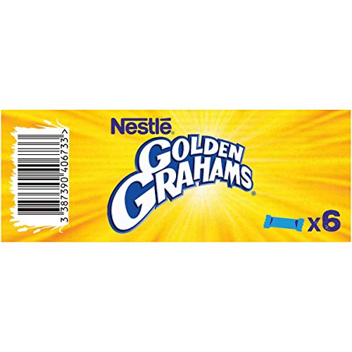 Nestlé Golden Graham - Barritas de Cereales con Maíz y Trigo Tostado - 6 barritas de cereales (6x25g)