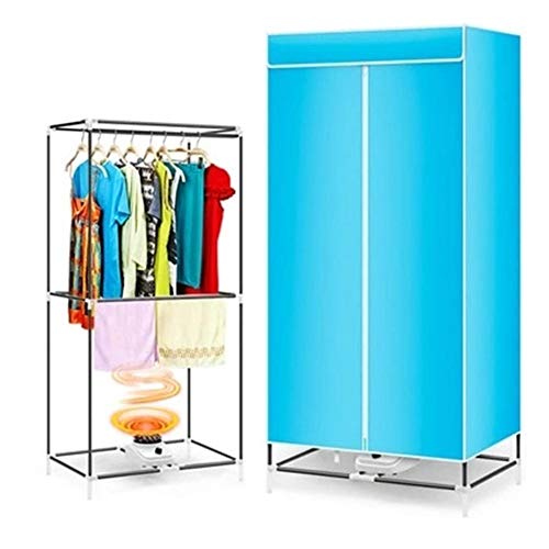N/J Secadora de Ropa portátil, Secadora de Ropa eléctrica, Armario de Gran Capacidad Eficiente Ropa Interior húmeda Secado de Aire Caliente Capa de Armario Acero Inoxidable Energía para Dormitorio