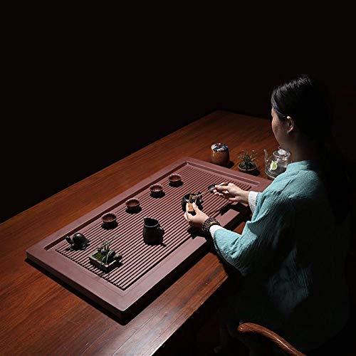 NO BRAND Té Wang imitación de baquelita púrpura de Mineral de Arcilla Bandeja de té Producción del té Tabla Mano Plate