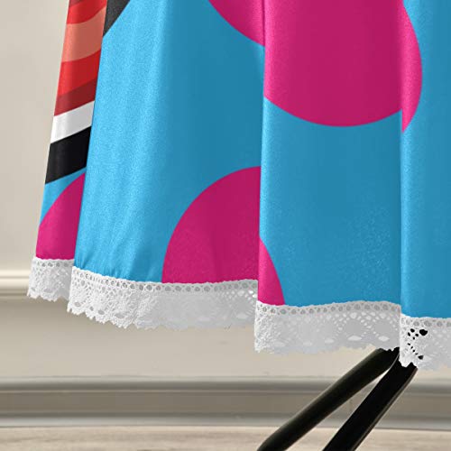 NOLYXICI Mantel Redondo Cubremesa,Bocadillo de diálogo cómico de Labios Rojos Sexy,Mesa de Cena Suave y sólida para la Boda Partido Restaurante (Redono 152cm)