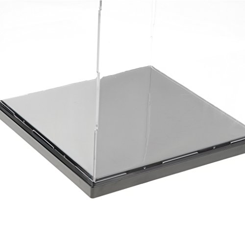 non-brand Vítrina de Acrílica Caja de Exposición Trasparente Anti-Polvo para Colecciones Figuras Estatuas - 21x21x41cm