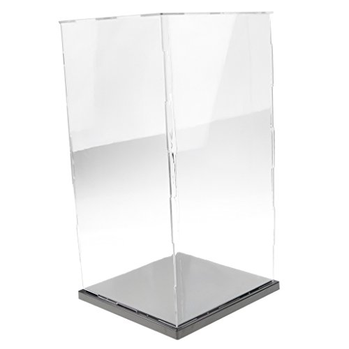 non-brand Vítrina de Acrílica Caja de Exposición Trasparente Anti-Polvo para Colecciones Figuras Estatuas - 21x21x41cm