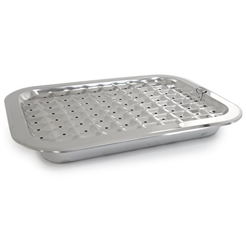 Norpro Stainless Steel Broiler Pan Broil & Roast Set 17X12X2 New