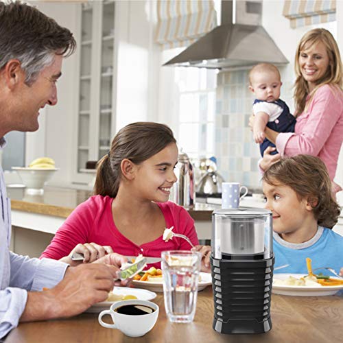 NWOUIIAY Molinillo de Café Eléctrico 200W Protección contra Sobrecalentamiento Molinillo de Especias para Moler Granos de Café Nueces Linaza Pimienta con Taza Desmontable Fácil de Limpiar