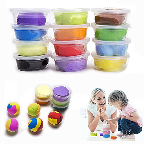 OFKPO Arcilla Seca al Aire - Arcilla de Modelado, mejores regalos para los niños,12 colores