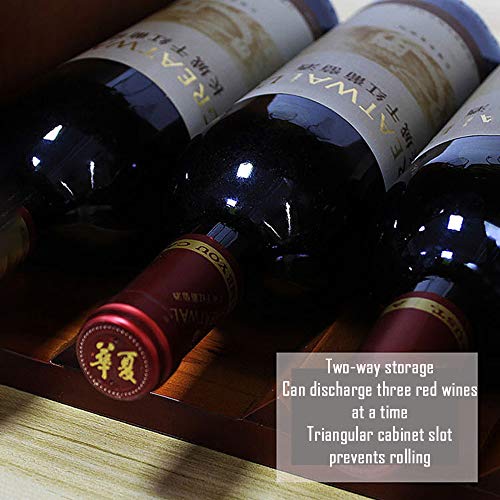 OKMIJN Botellero Vino Madera Botellero Apilable con Estante Y Soporte para Copas De Vino para Restaurantes Bares Mobiliario Diario del Hogar Etc