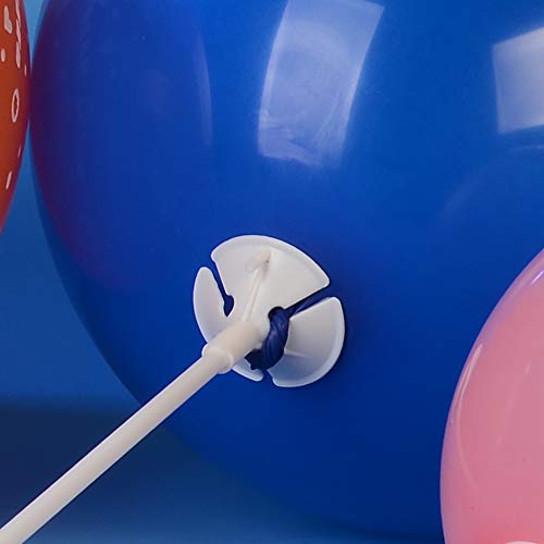 OnePine 100 Piezas Globo Palos con Copas para Fiesta y Boda Decoraciones,32CM Blanco