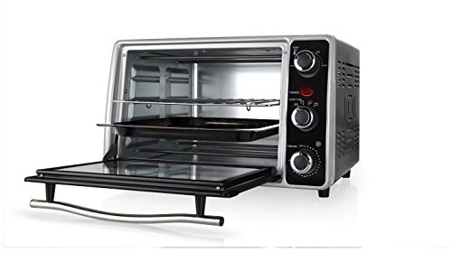Orbegozo HOT 235 - Horno eléctrico de sobremesa con convección, 23 litros de capacidad, temperatura regulable hasta 230°C, luz interior, temporizador 60 min, 1500 W de potencia