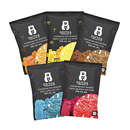Ositos con Alcohol - Pack 5 Bolsas | Mix de Sabores - 750g