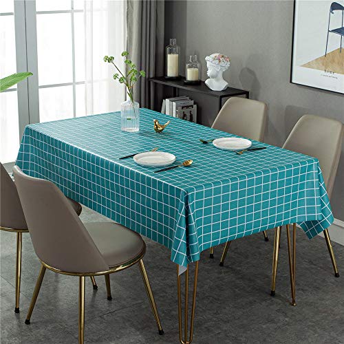 Oukeep Material De PVC De Tela A Cuadros Impermeable Y A Prueba De Aceite, Adecuado para Cocina, Mesa De Comedor, Hogar, Hotel