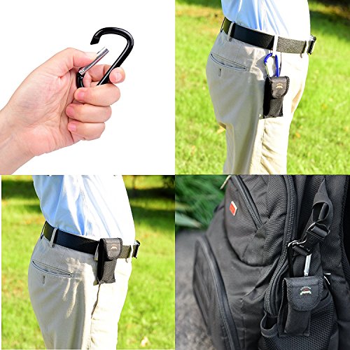 OUTDOOR FREAKZ Cubiertos para cámping Plegable - Vajilla de Exteriores de Acero Inoxidable con Bolsa de Neopreno (Green +)