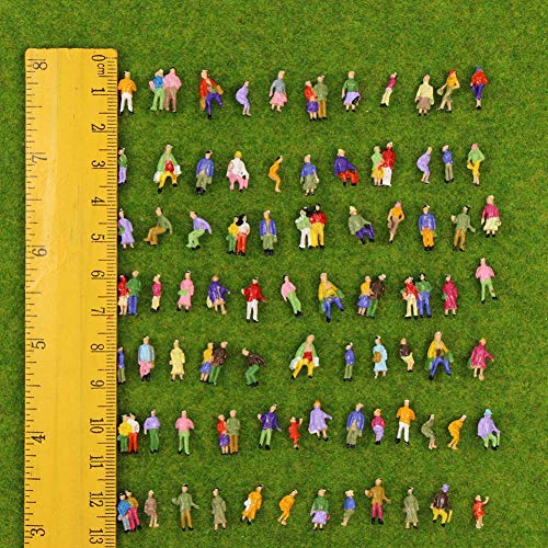 P150W 100pcs Pintar Modelo De Tren Las Personas Cifras Escala De N (1 A 150)