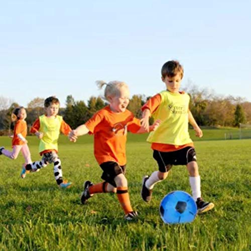 (Pack de 20) Fútbol PVC deportivo Shoot 22,5 cm o 8,5 "(vacío) para fiestas y juguetes infantiles. Apto para interior y exterior - colores surtidos.