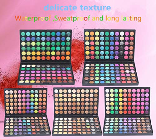 Paleta de Sombra de Ojos Colección Vivo Brillante Kit de Maquillaje Caja Profesional para Maquillaje Accesorio cosmético de Belleza (Paleta de Sombra de Ojos de 120 Colores) (120-1)