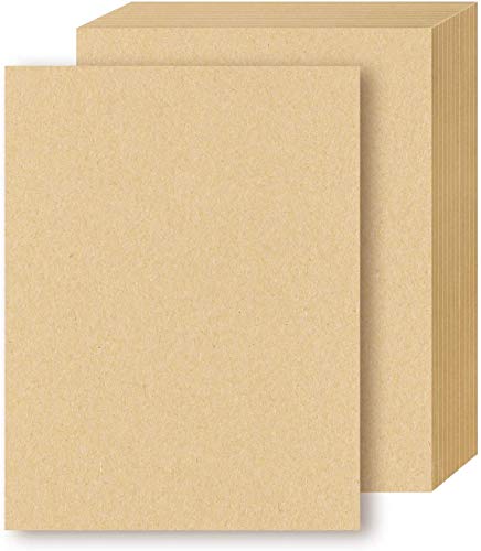 Papel Kraft A4, 100 unidades, tamaño carta, papel de papelería marrón para artes, manualidades y uso en la oficina, 120 g/m²