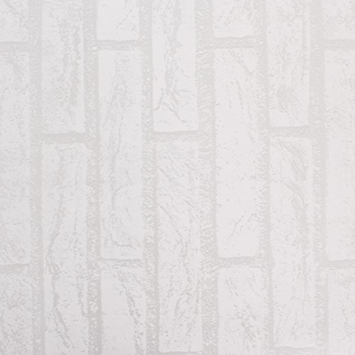 Papel Pintado Papel Pared Autoadhesivo Ladrillo Empapelado Pegatina Mural Paneles Decorativos Wallpaper Extraíble Impermeable Decoración para Hogar Cocina Salón Moderna TV Decor 0,45M*10M