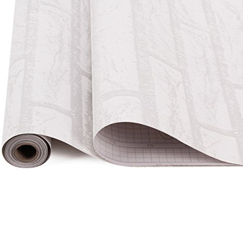 Papel Pintado Papel Pared Autoadhesivo Ladrillo Empapelado Pegatina Mural Paneles Decorativos Wallpaper Extraíble Impermeable Decoración para Hogar Cocina Salón Moderna TV Decor 0,45M*10M