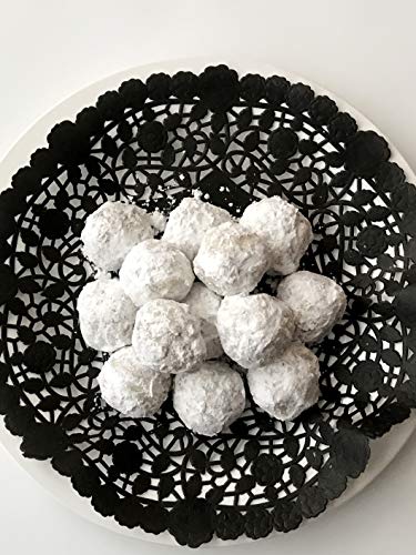 Paquete de 50 Encaje de Papel negro Tapetes Desechable - Hecho en Canadá (25,4cm)