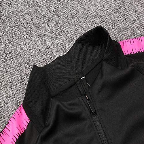 Paris Black Camiseta de Manga Larga Ropa de fútbol Primavera y otoño Apariencia Adultos Sudaderas Trajes de Entrenamiento, S