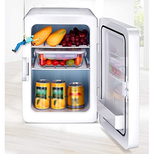 Pequeño Separador Refrigerador 20L Pequeño refrigerador Mini Hogar pequeño Refrigerador de un Solo hogar Dormitorio para Dos Personas Mundo de Coches Hogar Uso Doble 41 * 27 * 34cm