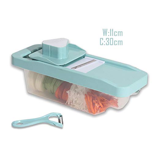 Picador De Verduras Trituradora De Patata De La Legumbre Rallado Alimentos En Dados Ajo Zanahoria Ensalada De Fruta Del Tomate Cortadora De Picadoras De Verduras ( Color : Blue , Size : Free size )